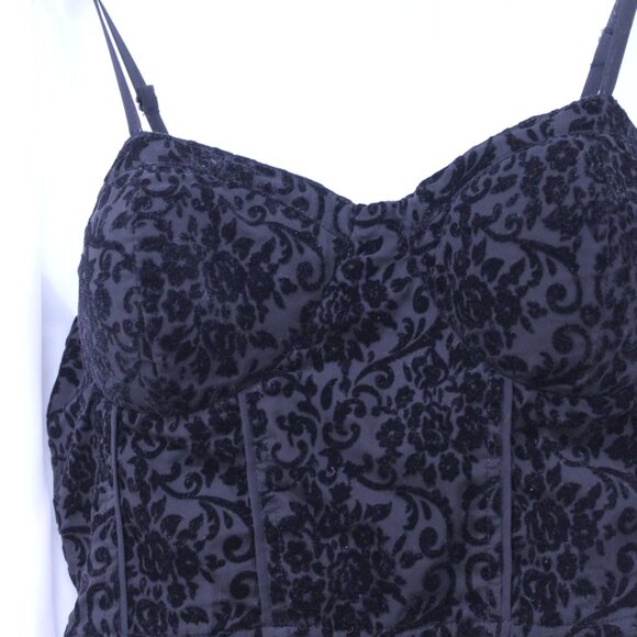 Chic Black Strappy Mini Dress - Picture 3 of 11